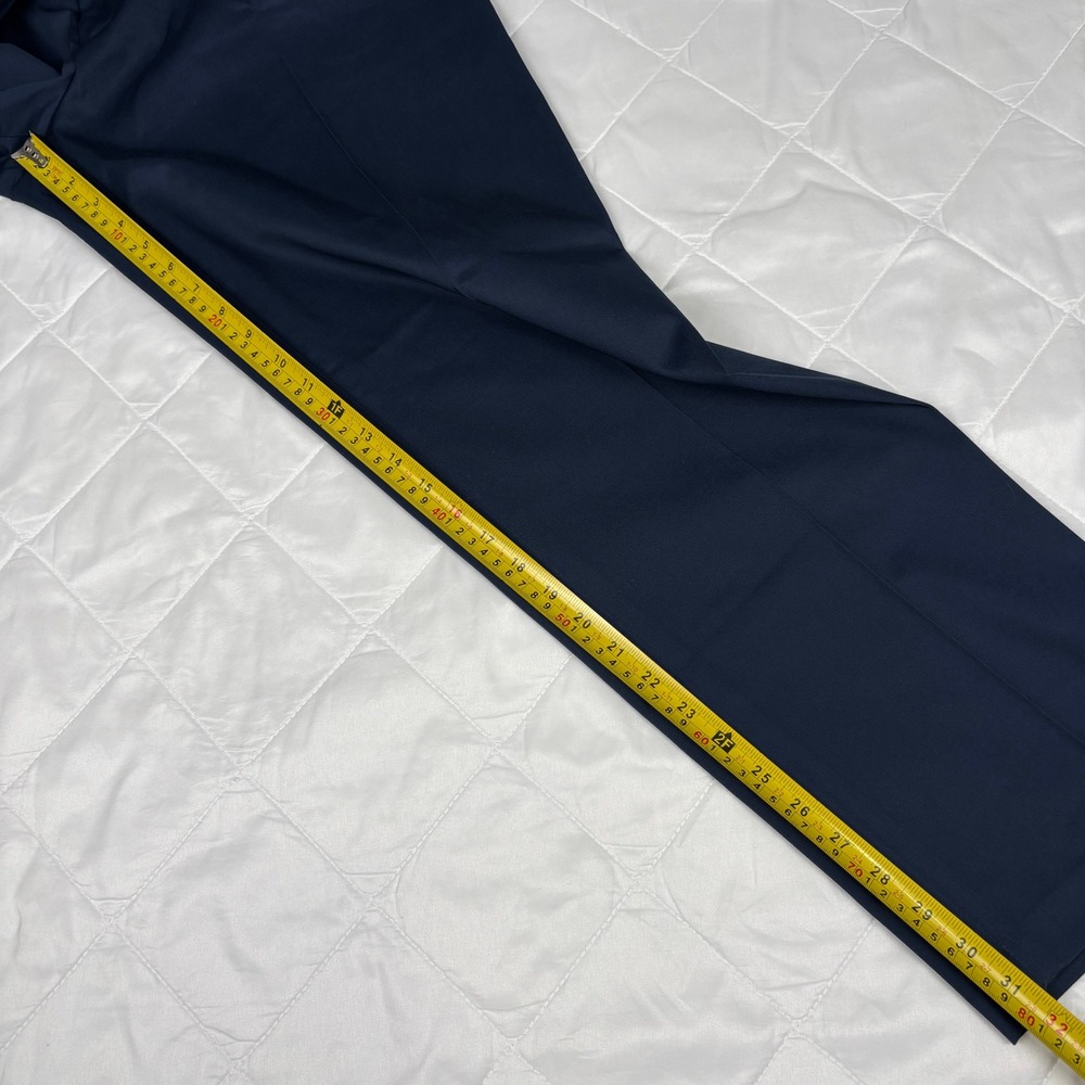 Perry Ellis Portfolio Dress Pants 36x32 Blue Flex Waist Flat‎ Front Stretch - Picture 10 of 11